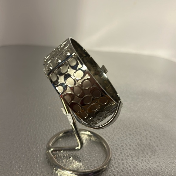 Coach genuine bangle bracelet. Silver with coach emblem on the inside,​ - Picture 1 of 8